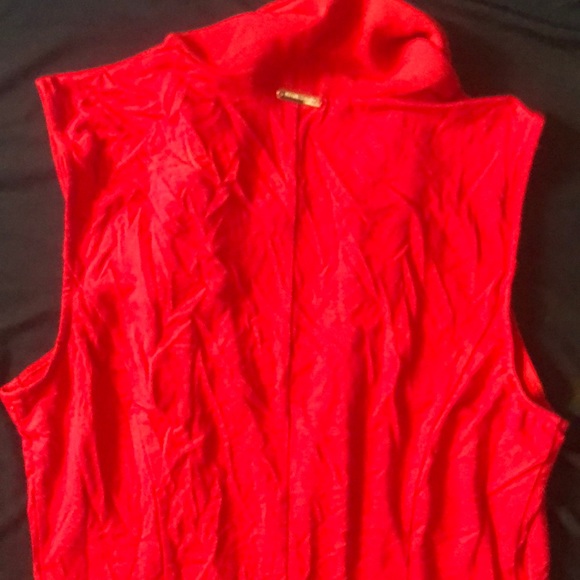 New Guess Marciano Daria sleeveless chiffon overlay bodysuit M - Picture 9 of 11